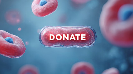 Decorative clay style mold showing a donate message with colorful elements