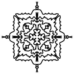  Geometric seamless pattern background mandala motif 