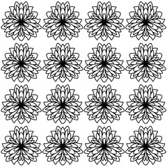  Geometric seamless pattern background mandala motif 