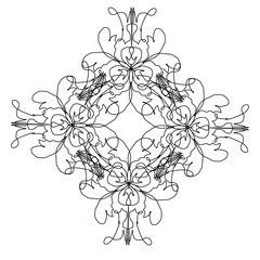  Geometric seamless pattern background mandala motif 