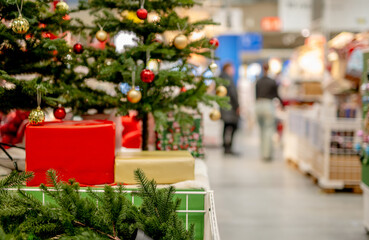 Naklejka premium Christmas Items - Trees And Toys