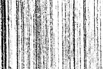 Macro image of distressed vertical halftone streaks and scratches, dense black ink noise on a transparent PNG background.