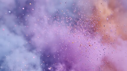 Colorful powder explosion creating abstract cloud background