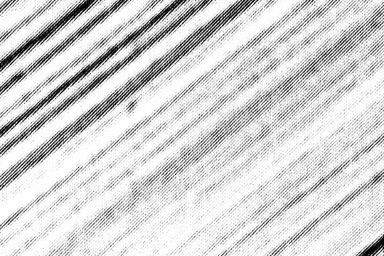 Macro halftone texture of dynamic diagonal motion lines with varying thickness, black printed streaks on a transparent background PNG.