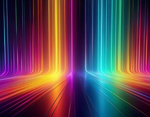 abstract background vertical rainbow neon glowing spectrum