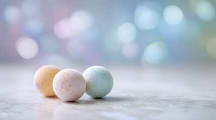 Three pastel bath bombs for relaxation and self care