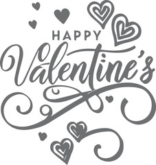 Naklejka premium Happy Valentine’s Day
