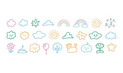 Abstract geometric composition with bold colors and clean lines