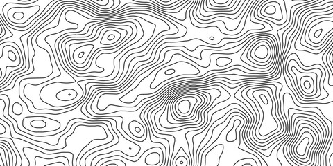 Topographic wave and curve line contour map background. Abstract wavy topographic map and curved lines background. Abstract geographic wave grid line map.