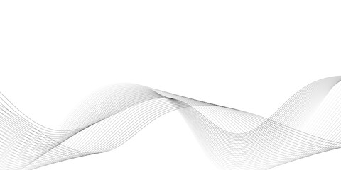 Abstract wavy curved lines background. Abstract wave line vector illustration.