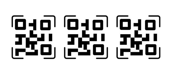 Smart QR Code Scan Icon scanning symbol, digital access, technology, stroke filled and colored icon set.