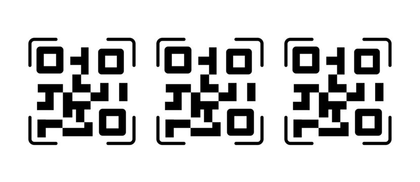 Smart QR Code Scan Icon scanning symbol, digital access, technology, stroke filled and colored icon set.