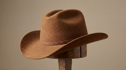 Premium felt-wool cowboy hat with rich texture and classic Western style.