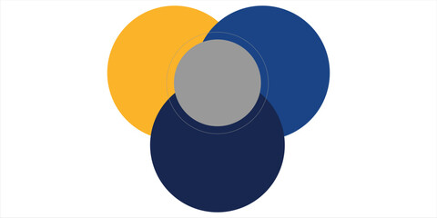 Blue and yellow abstract geometric background vector illustration modern