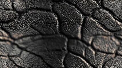 Detailed close-up showcasing a rich, textured surface reminiscent of leather or a comparable material. The pattern and coloration create a tactile impression.