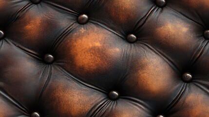Naklejka premium Detailed close-up showcasing the rich texture and nuanced color variations of high-quality leather. Highlights the craftsmanship and tactile feel of the material.