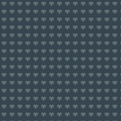 Repeating Heart Pattern on Dark Blue Background