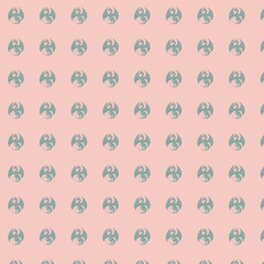 Dragon Pattern on Pink Background
