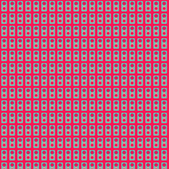 Repeating Geometric Pattern on Red Background