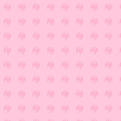 Pink Pattern with Repeating Floral Motif
