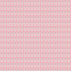 Repeating Pattern of Pink and Beige Abstract Shapes