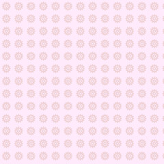 Delicate Floral Pattern on Pink Background