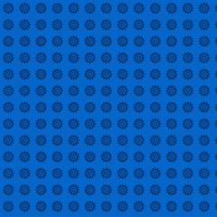 Blue Floral Pattern Background