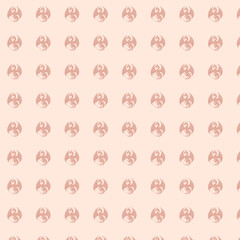 Dragon Pattern on Peach Background