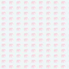 Pink Elephant Pattern Background