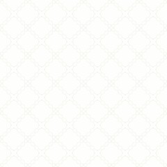 Fototapeta premium A highly subtle seamless geometric pattern with extremely fine barely visible grid of thin wavy repeating lines that form a delicate diamond structure on clean white background