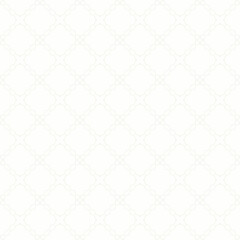 A highly subtle seamless geometric pattern with extremely fine barely visible grid of thin wavy repeating lines that form a delicate diamond structure on clean white background Vector illustration