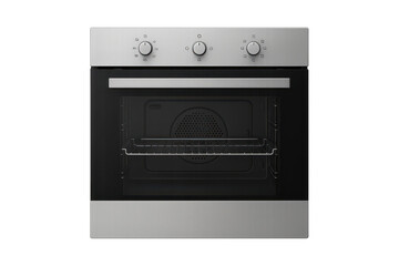 Obraz premium Modern electric oven isolated on transparent background, cut-out appliance