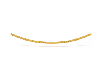 Elegant gold necklaces isolated on transparent background, jewelry design element