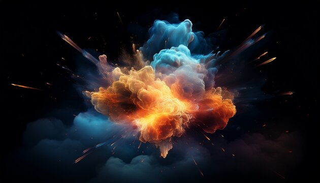 transparent smoke explosion cloud effect - Powered by Adobe
