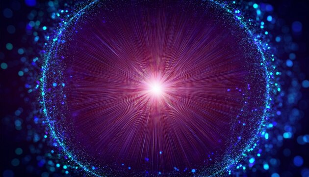 radiant circle particle bokeh backdrop - Powered by Adobe