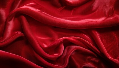 Obraz premium Red Velvet Holiday Background Crushed Red Velvet For Christmas And Valentine S Day Themes