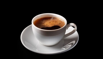 Obraz premium Coffee Cup Isolated On Black