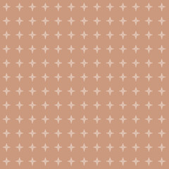 Floral Star Pattern on Peach Background