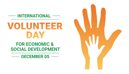 International Volunteer Day campaign promoting social and economic development