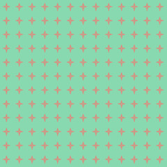 Floral Pattern on Mint Green Background