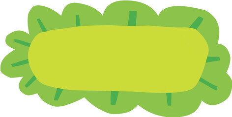 cute hand drawn cartoon text frame suitable for journal or poster