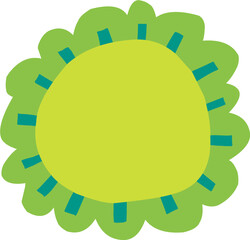 cute hand drawn cartoon text frame suitable for journal or poster