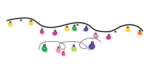  string light  vector of  illustrator