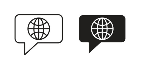 Language icon isolated vector Illustration. Vector pictogram for web and app © Siyan