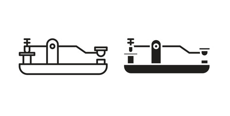 Morse code icon isolated vector Illustration. Vector pictogram for web and app © Siyan