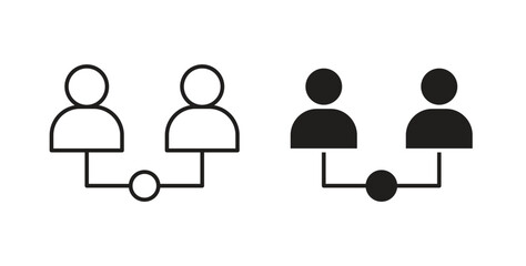 Partner icon isolated vector Illustration. Vector pictogram for web and app