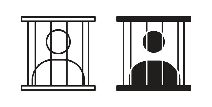 Jail icon for web and app. vector illustration eps