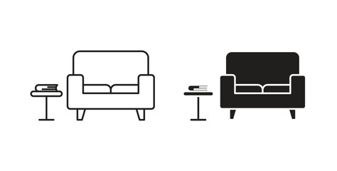 Lounge icon for web and app. vector illustration eps
