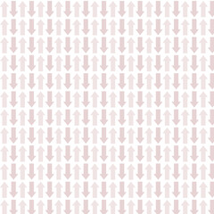 Repeating Arrow Pattern in Soft Pink on White Background