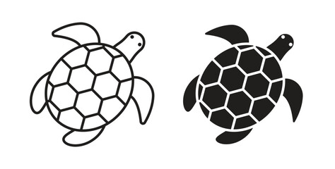 Sea turtle icon for web and app. vector illustration eps © Sara